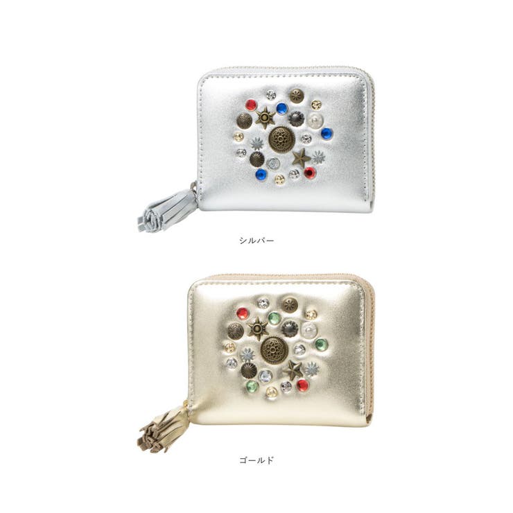 perche ペルケ マルチスタッズ ジャバラカードウォレット | BACKYARD FAMILY | 詳細画像18 