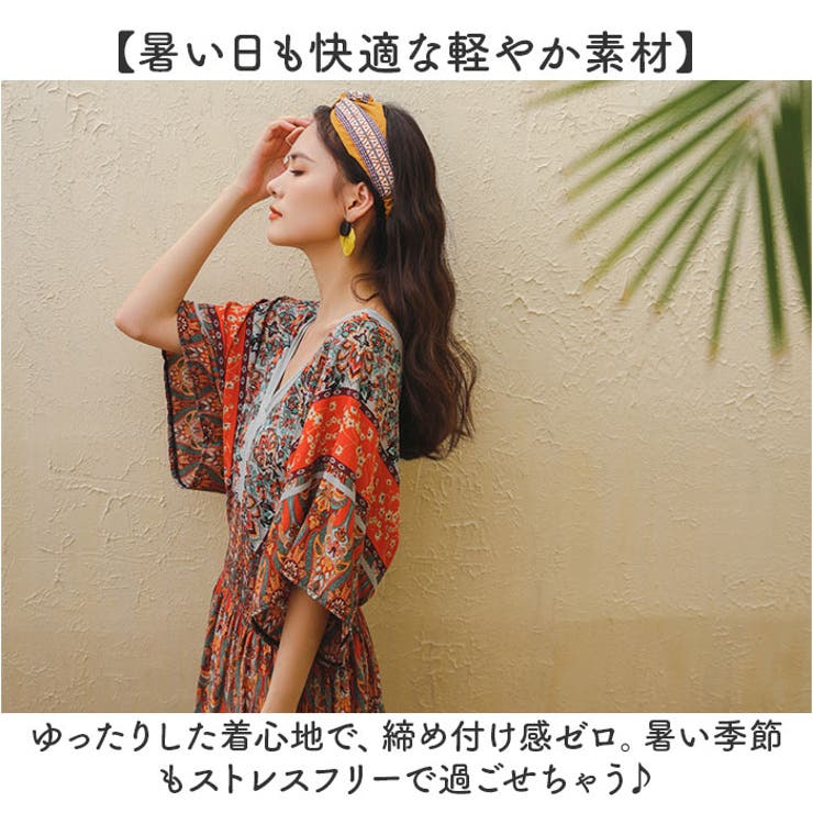 ボヘミアンワンピース リゾートワンピース | BACKYARD FAMILY | 詳細画像5 