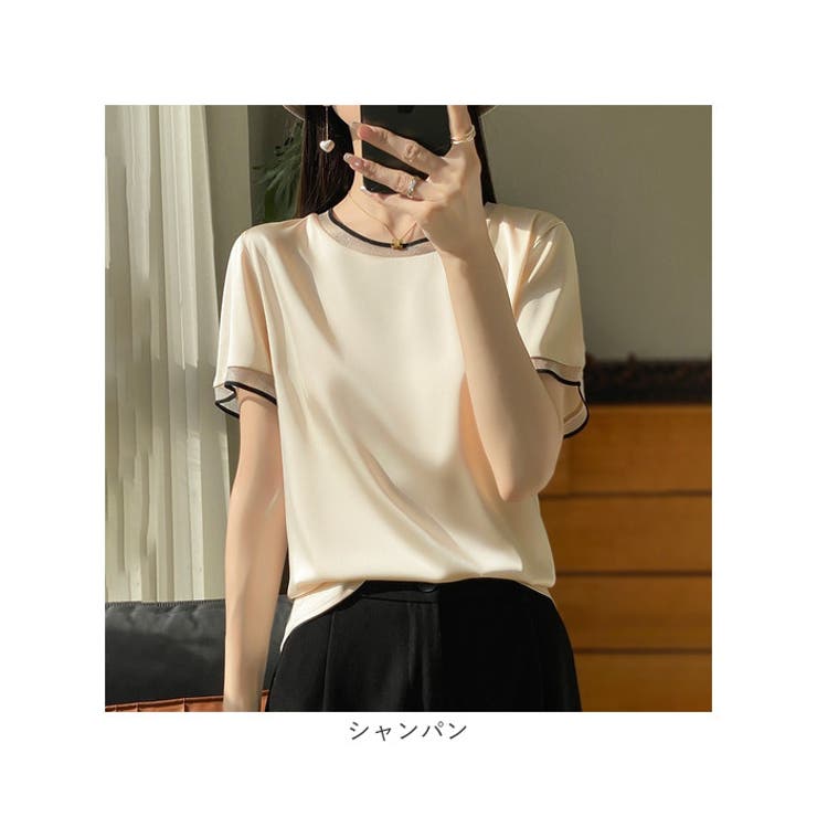 ブラウス シャツ トップス 光沢感 滑らか | BACKYARD FAMILY | 詳細画像15 