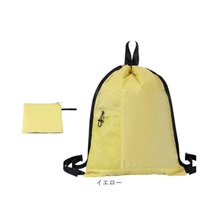 オトナのナップサック／スエード キャメル ナップサック 大人 子供 ランドセル 便利 折り畳み[品番