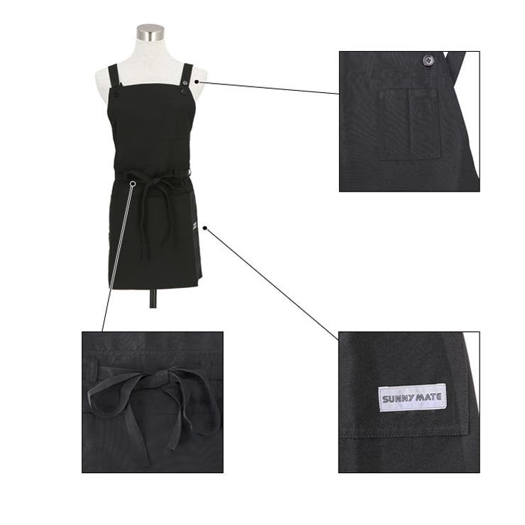 ワークエプロン 前縛り洋サロン ショート丈 7807 | BACKYARD FAMILY | 詳細画像5 