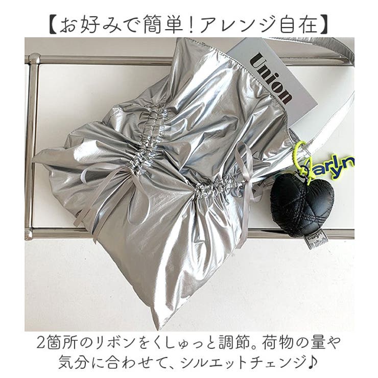 トートバッグ リボン くしゅくしゅ | BACKYARD FAMILY | 詳細画像4 