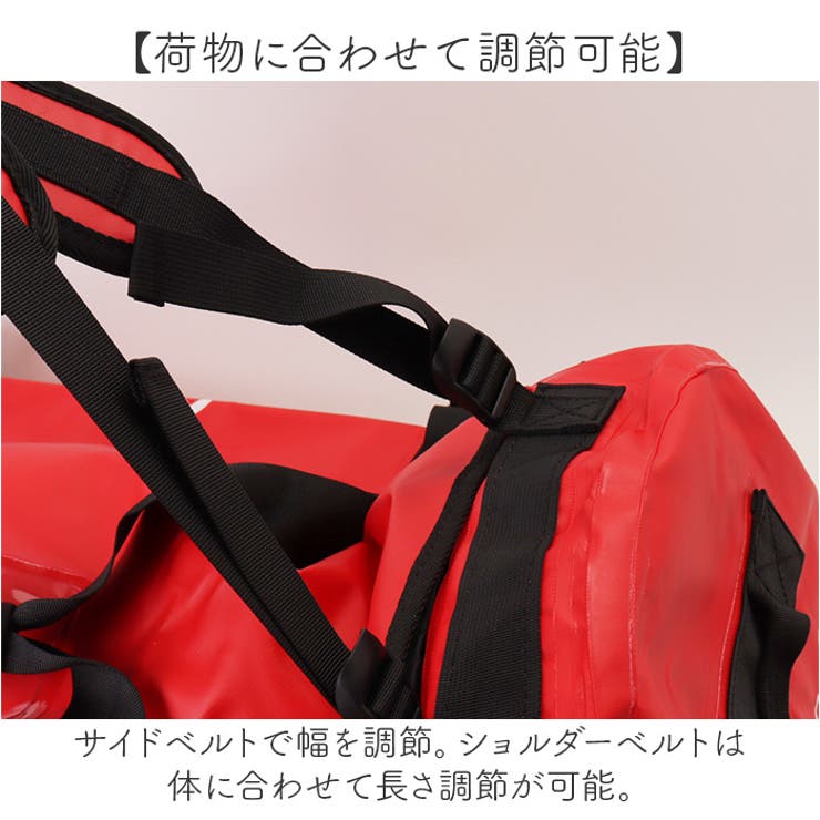アニアリ　3way ボストンバッグ　レッド　大容量 aniary（アニアリ） ボストンバッグ ボストンバッグ（シュリンクレザー
