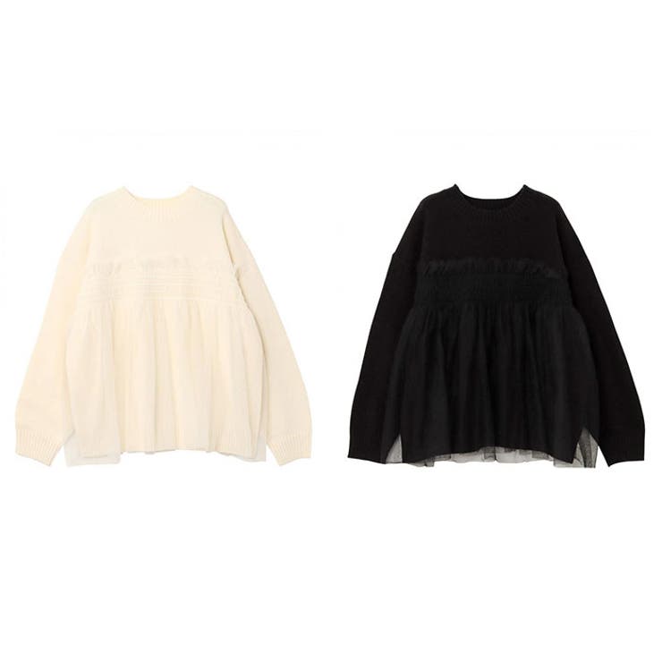 ニット トップス チュールドッキングニット | BACKYARD FAMILY | 詳細画像11 