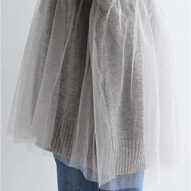 ニット トップス チュールドッキングニット | BACKYARD FAMILY | 詳細画像12 