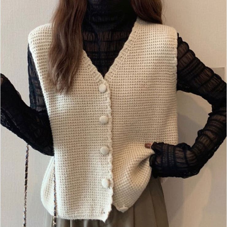 ニットベスト Vネック カジュアル | BACKYARD FAMILY | 詳細画像11 