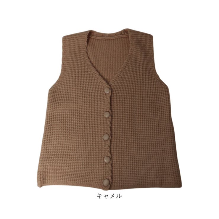 ニットベスト Vネック カジュアル | BACKYARD FAMILY | 詳細画像17 