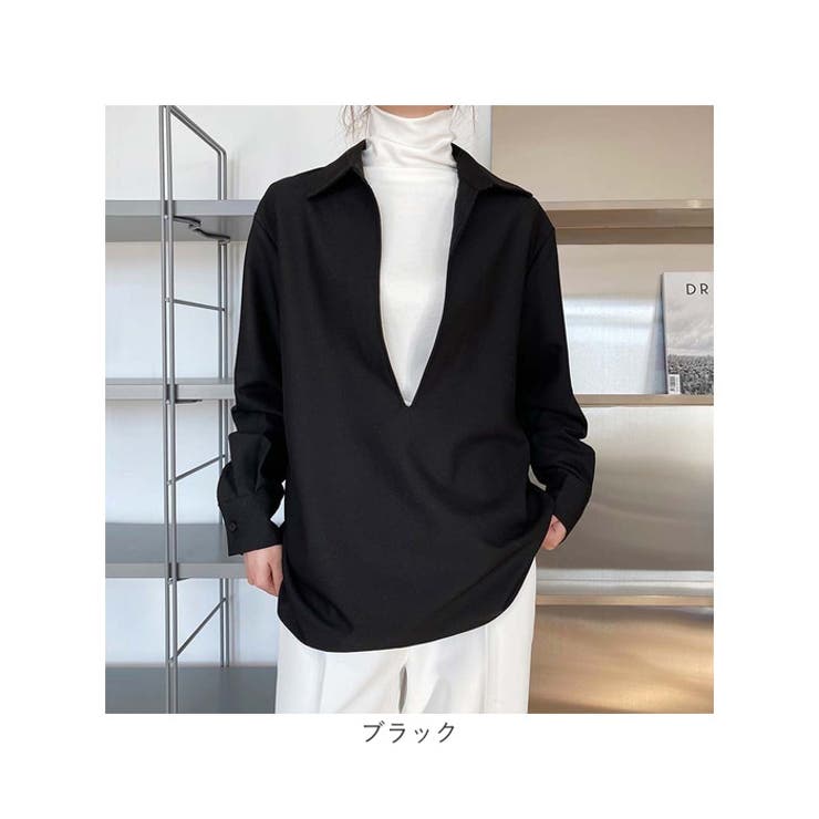 スキッパーブラウス トップス オフィスカジュアル | BACKYARD FAMILY | 詳細画像19 