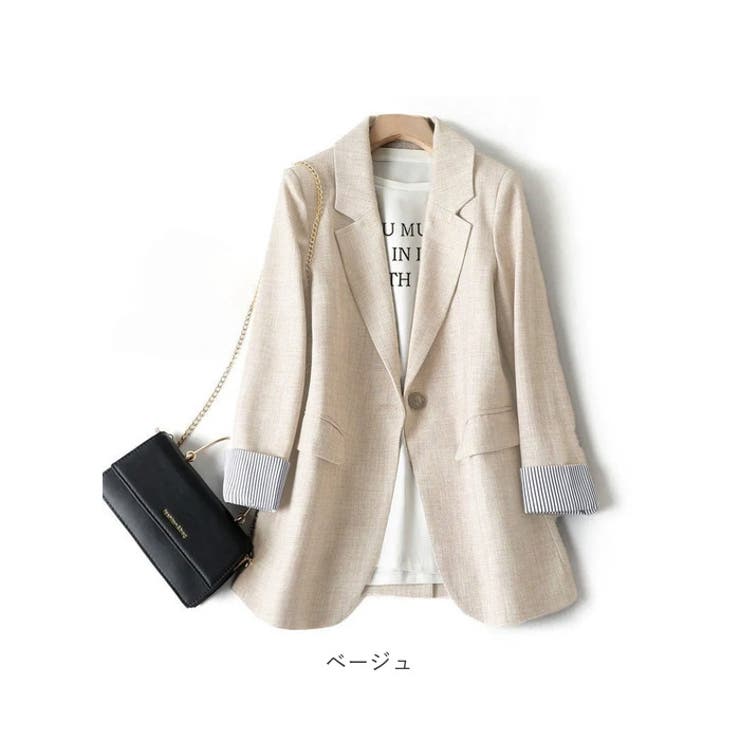 テーラードジャケット レディース カジュアル 体型カバー | BACKYARD FAMILY | 詳細画像13 