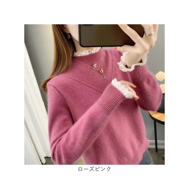 ニットトップス レース オシャレ | BACKYARD FAMILY | 詳細画像13 