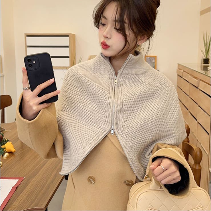 ネックウォーマー ニット ファスナータイプ | BACKYARD FAMILY | 詳細画像8 