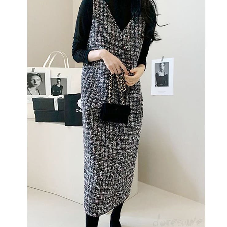 ワンピース Vネック ジャンパースカート | BACKYARD FAMILY | 詳細画像9 