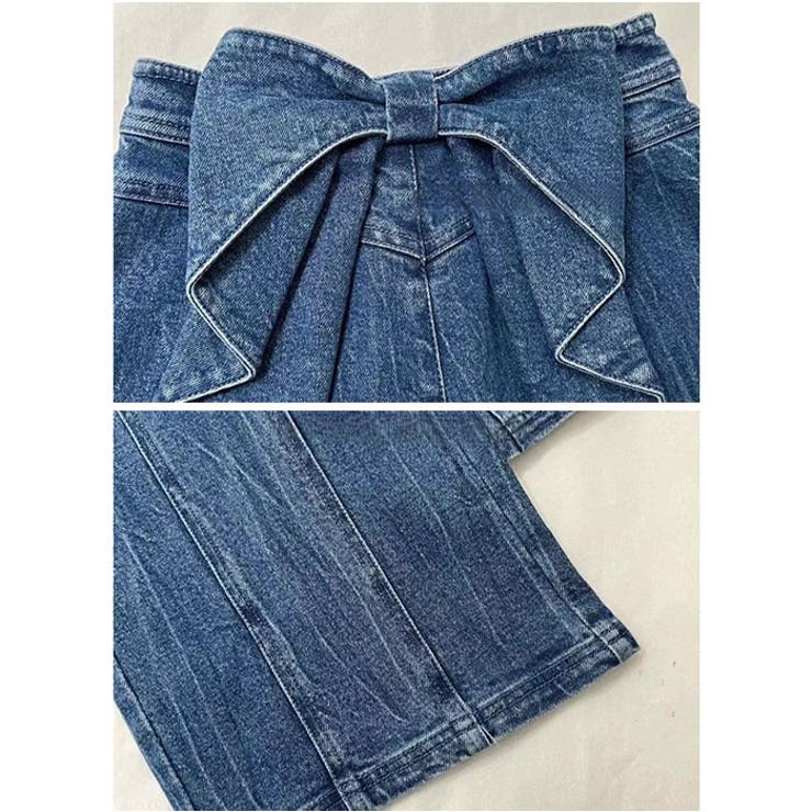 デニムパンツ ボトムス リボン | BACKYARD FAMILY | 詳細画像7 