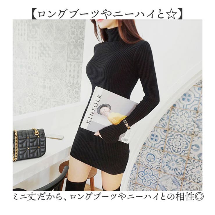 タートルネックワンピース ニット  | BACKYARD FAMILY | 詳細画像9 