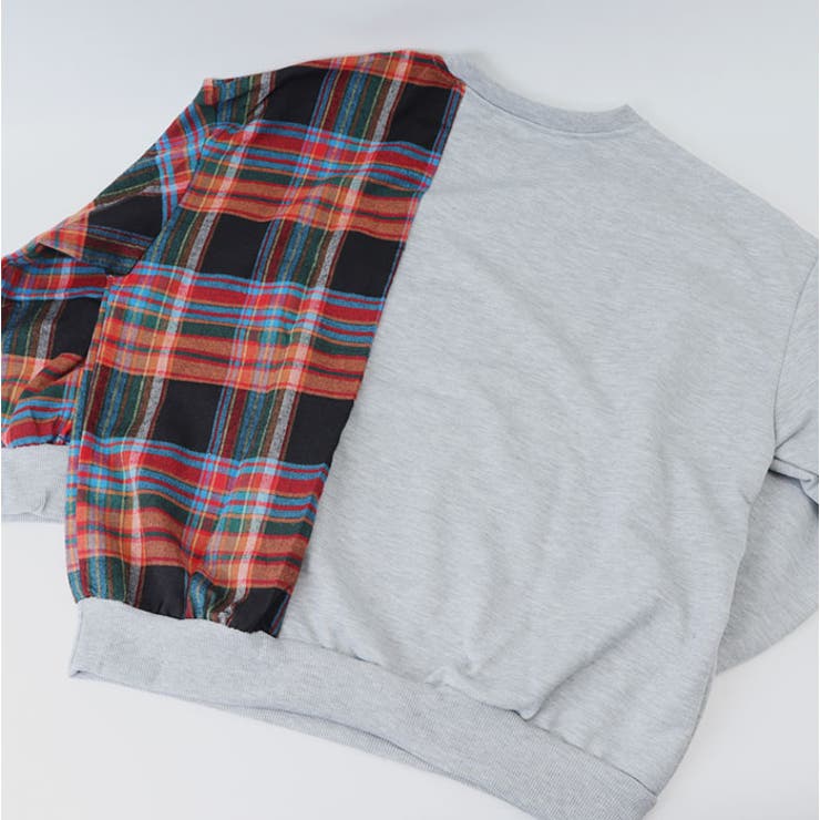 ドッキングスウェット トップス チェック柄 | BACKYARD FAMILY | 詳細画像8 