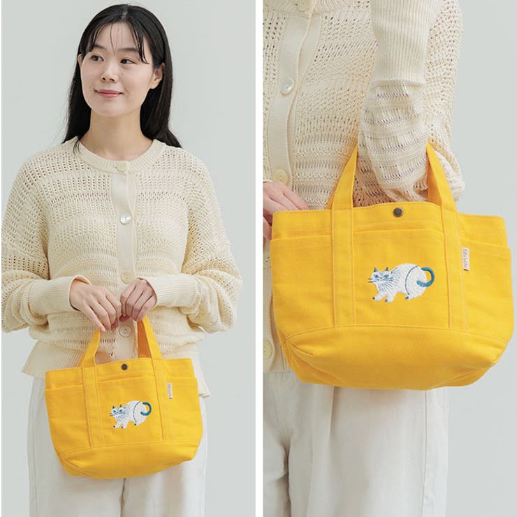 fika lycka 帆布トート サガラ刺繍[品番：BCYW0039682]｜BACKYARD