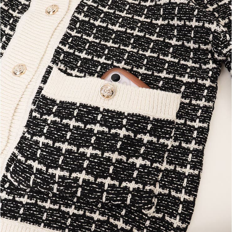 ツイードニット カーディガン | BACKYARD FAMILY | 詳細画像12 