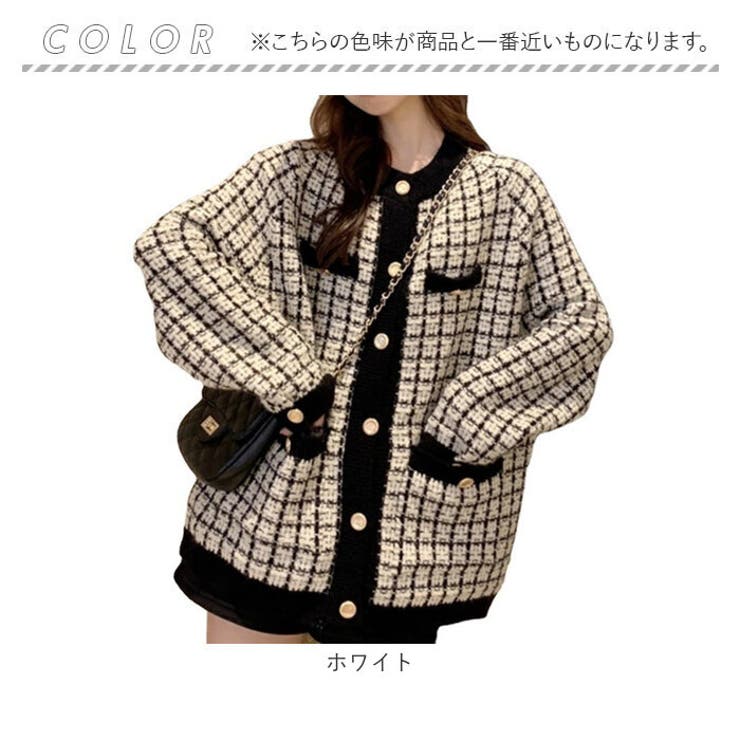 ツイードニット カーディガン | BACKYARD FAMILY | 詳細画像16 