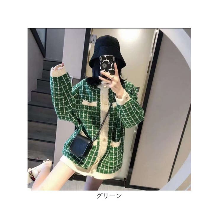 ツイードニット カーディガン | BACKYARD FAMILY | 詳細画像18 