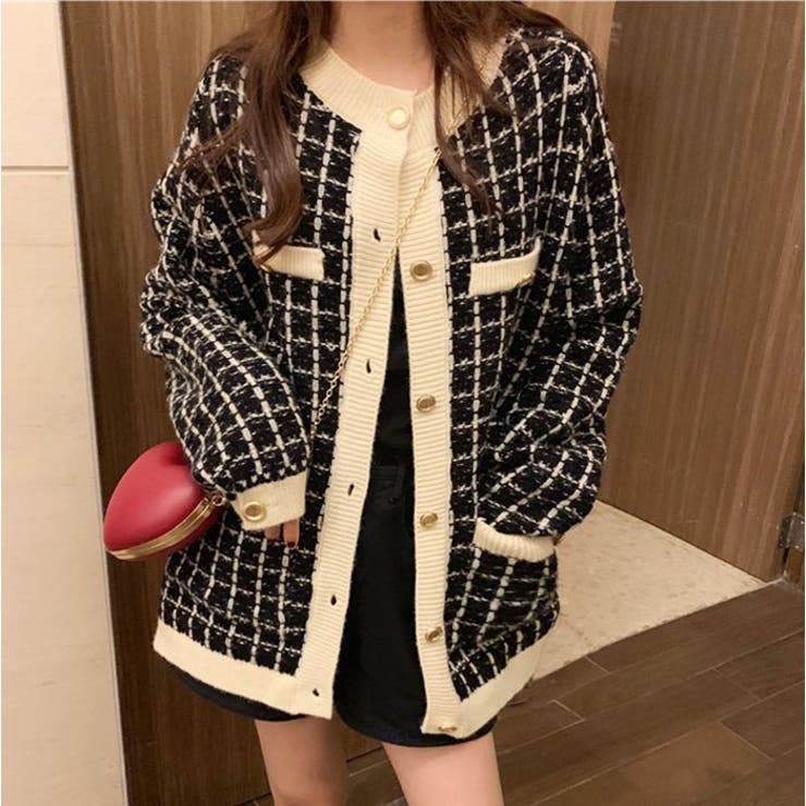 ツイードニット カーディガン | BACKYARD FAMILY | 詳細画像8 