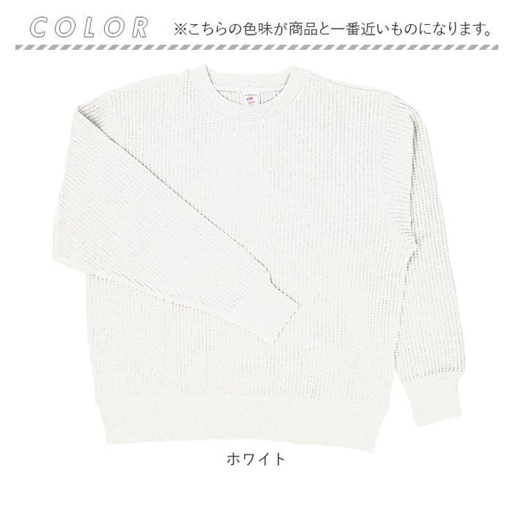 JEMORGAN ビッグワッフル BIGSIZEクルーネックL S | BACKYARD FAMILY | 詳細画像10 