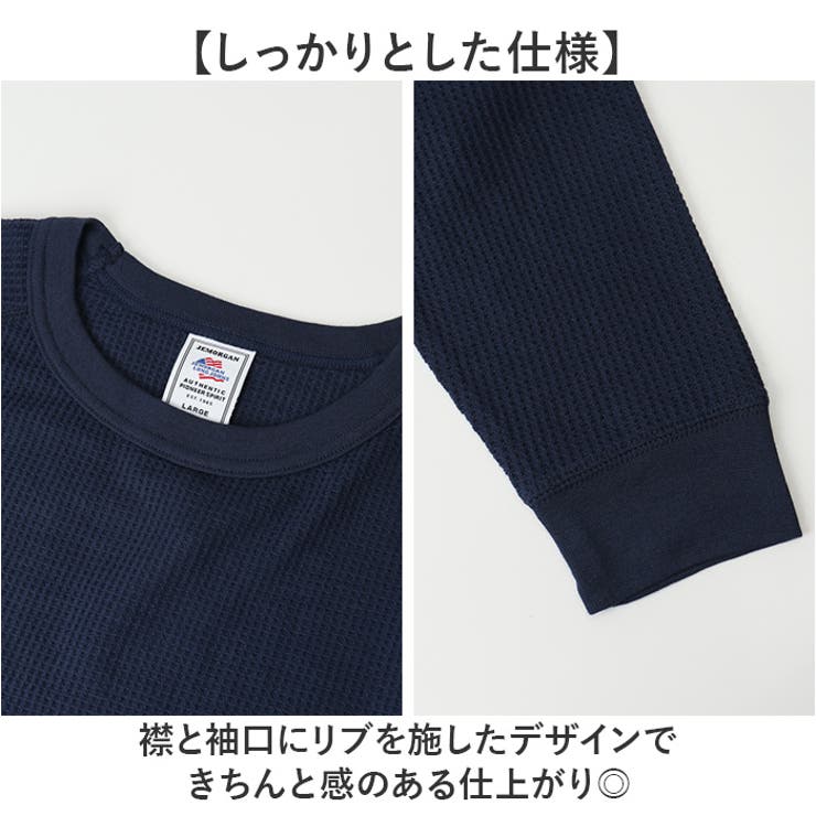 JEMORGAN CVCワッフル ラグラン裾ラウンドL S-T | BACKYARD FAMILY | 詳細画像6 