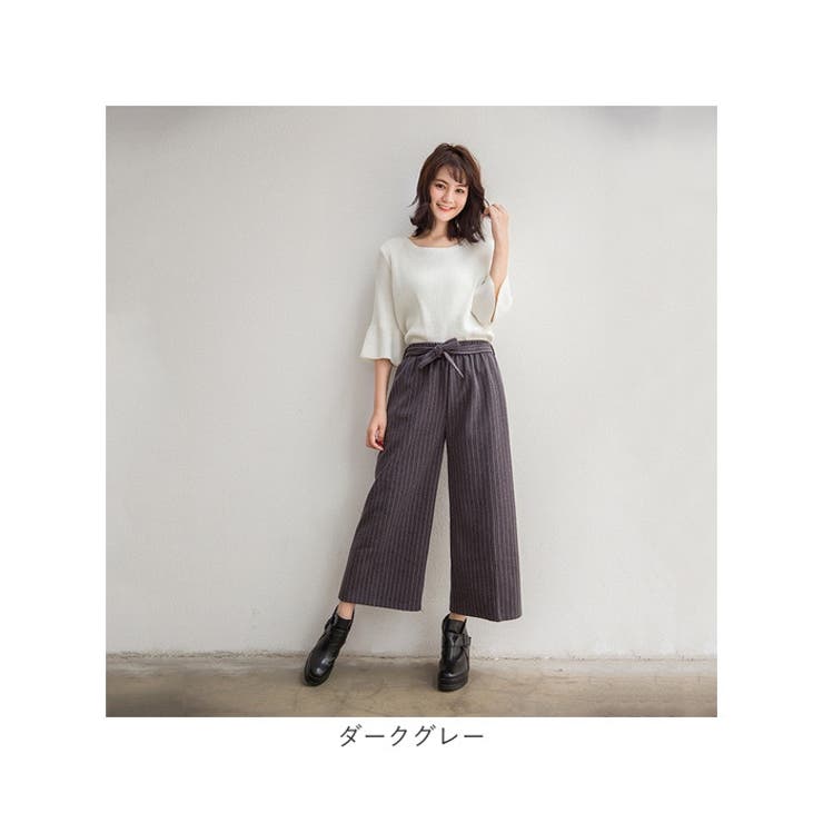 ワイドパンツ ボトムス ストライプ柄 | BACKYARD FAMILY | 詳細画像18 