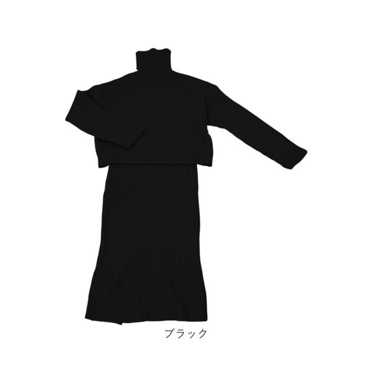 タートルネックトップス ニットワンピース セットアップ | BACKYARD FAMILY | 詳細画像16 