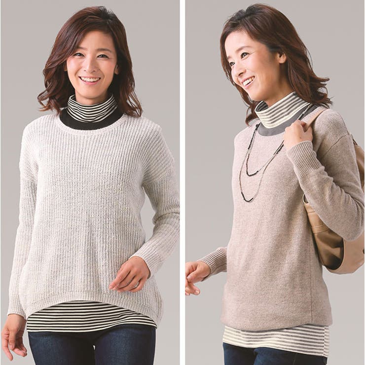 重ね着風あったか付けタートル 2枚組 | BACKYARD FAMILY | 詳細画像10