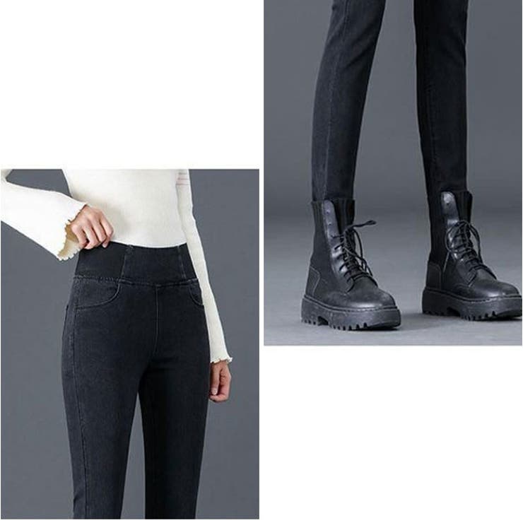 ハイウエストパンツ デニム 裏起毛 | BACKYARD FAMILY | 詳細画像14 