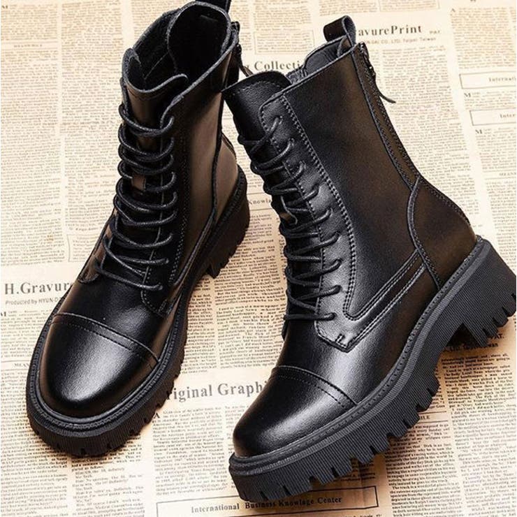 ショートブーツ 厚底 幅広 インヒール | BACKYARD FAMILY | 詳細画像11 