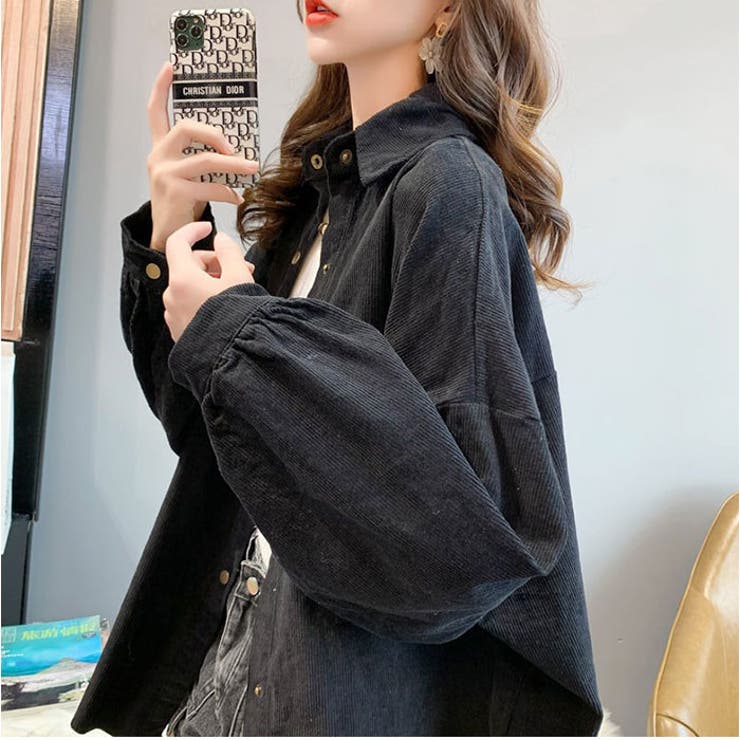 コーデュロイブラウス トップス オーバーサイズ | BACKYARD FAMILY | 詳細画像8 