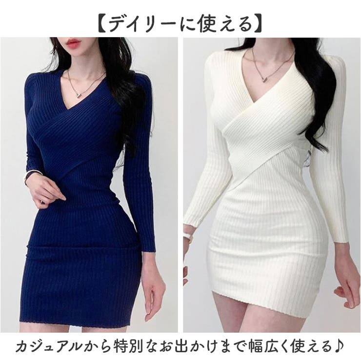 ニットワンピース タイト リブ | BACKYARD FAMILY | 詳細画像6 