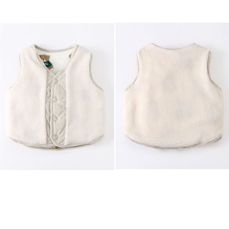 リバーシブルベスト キッズ もこもこ 防寒 | BACKYARD FAMILY | 詳細画像13 