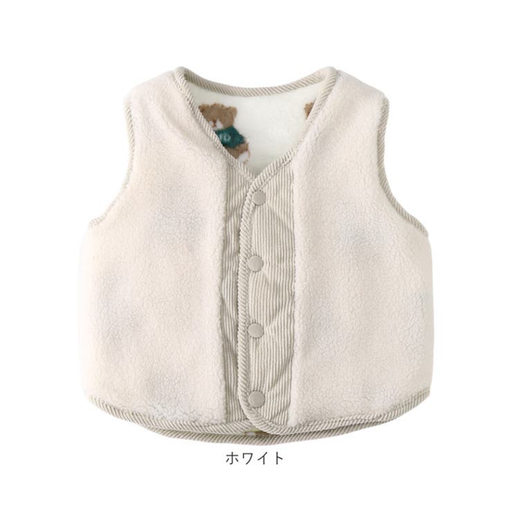 リバーシブルベスト キッズ もこもこ 防寒 | BACKYARD FAMILY | 詳細画像18 