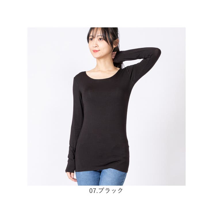 無地 R/Pu Uネック 長袖Tシャツ | BACKYARD FAMILY | 詳細画像16 