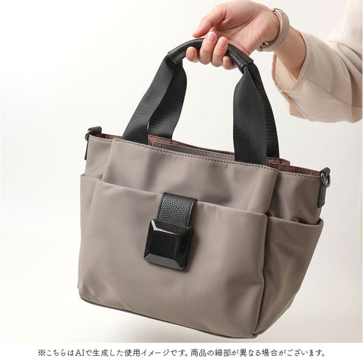 ブラックスクエアナイロン 2Wayトート | BACKYARD FAMILY | 詳細画像11 