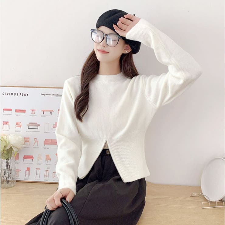 ニット セーター レディース ハーフジップ | BACKYARD FAMILY | 詳細画像13 