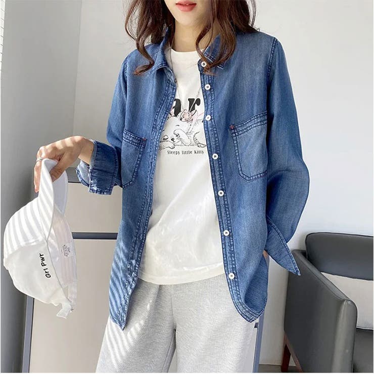 デニムシャツ トップス 長袖 | BACKYARD FAMILY | 詳細画像12 