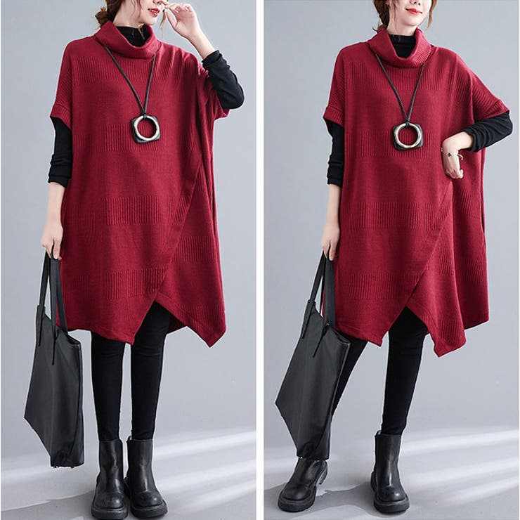 ニットワンピース レディース チュニック | BACKYARD FAMILY | 詳細画像3 