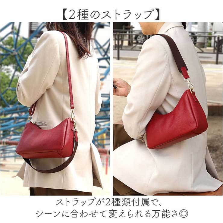 cooco シュリンクレザーダブルストラップ2WAYショルダーバッグ | BACKYARD FAMILY | 詳細画像3 