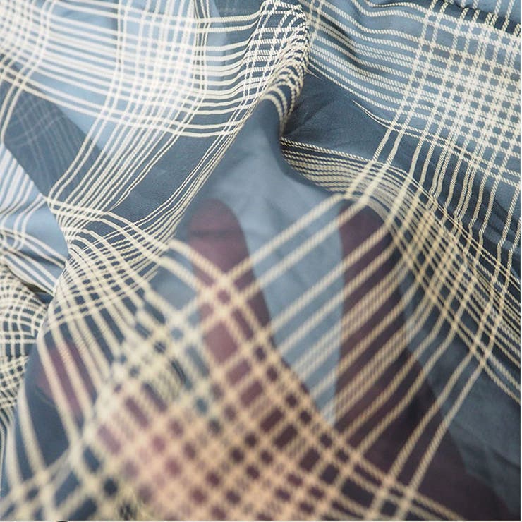 長袖チェックシアーシャツブラウス | BACKYARD FAMILY | 詳細画像6 