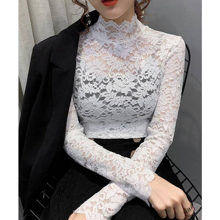 総レース 長袖ブラウス | BACKYARD FAMILY | 詳細画像12 