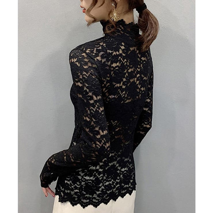 総レース 長袖ブラウス | BACKYARD FAMILY | 詳細画像3 