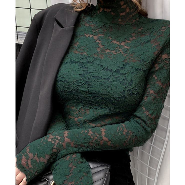 総レース 長袖ブラウス | BACKYARD FAMILY | 詳細画像4 