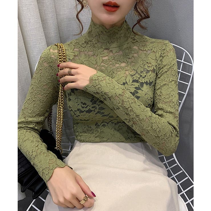 総レース 長袖ブラウス | BACKYARD FAMILY | 詳細画像8 