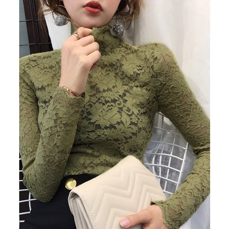 総レース 長袖ブラウス | BACKYARD FAMILY | 詳細画像9 