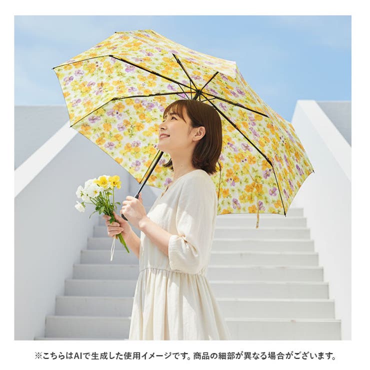 planticaxWpc. 遮光軽量フラワープリント 折りたたみ傘 | BACKYARD FAMILY | 詳細画像14 
