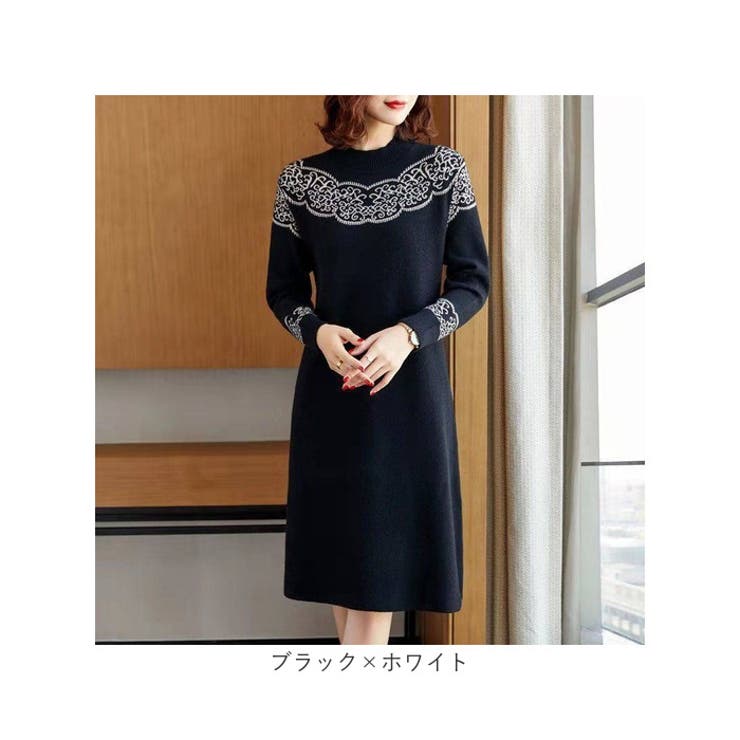 ニットワンピース 体型カバー | BACKYARD FAMILY | 詳細画像10 