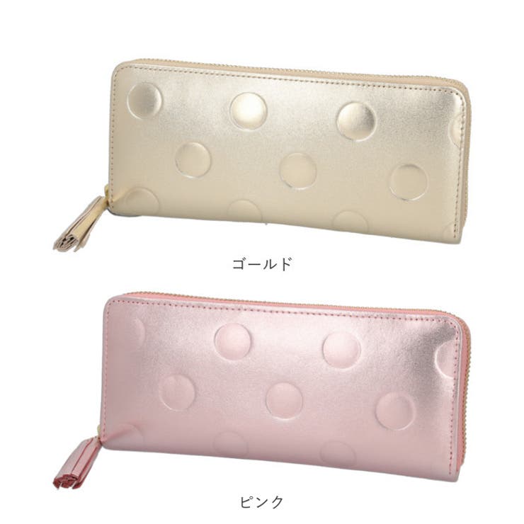 perche ペルケ ドット型押 ジャバラ長カードウォレット | BACKYARD FAMILY | 詳細画像13 